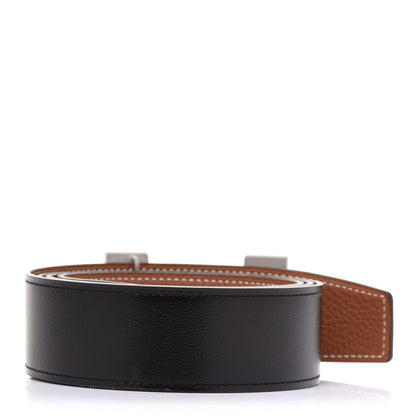 Hermes Togo 32mm Constance H Belt 105 Black Gold 2 of 8