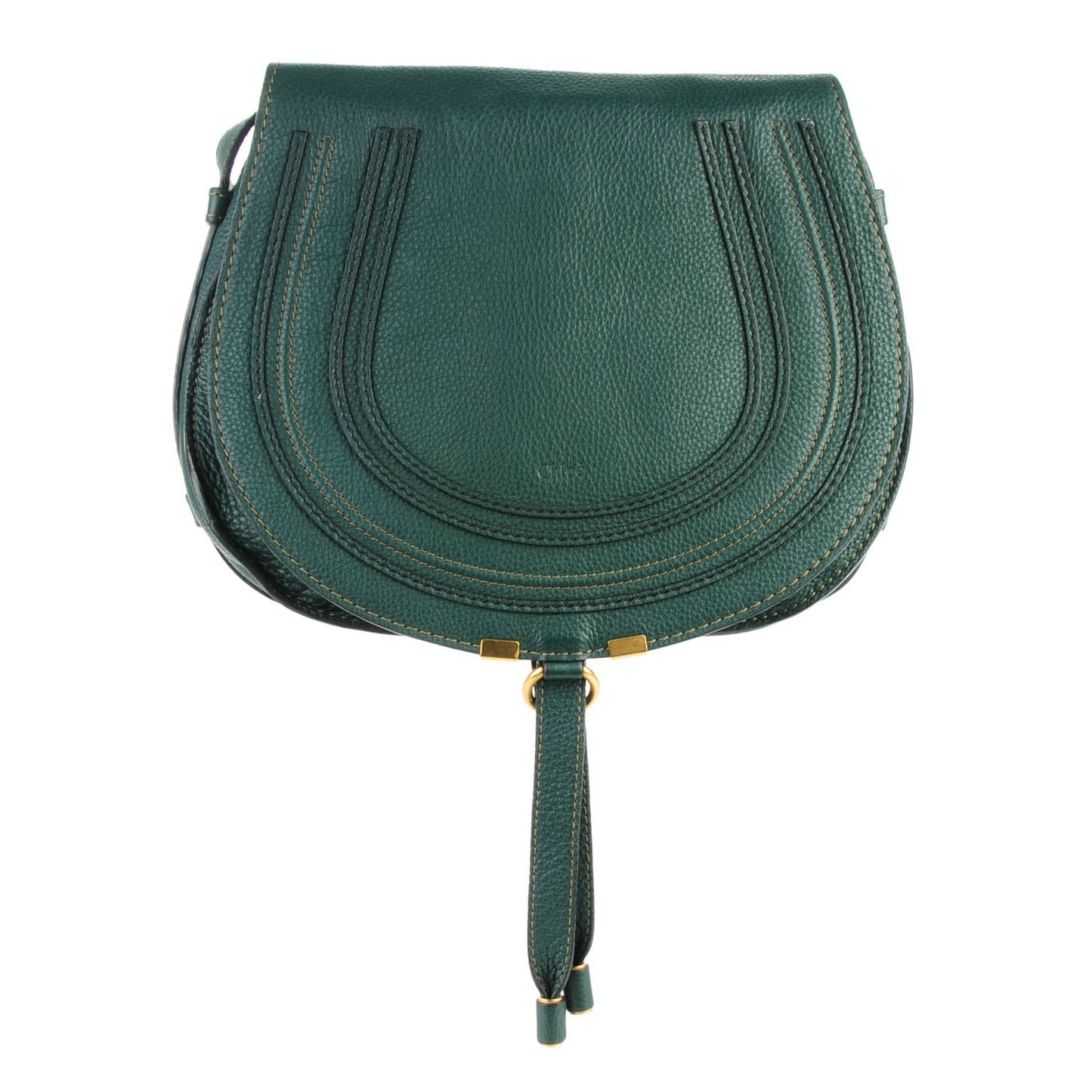 Calfskin Medium Marcie Round Crossbody Bag Epicea