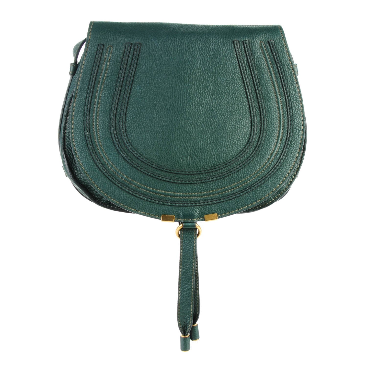 Chloe Calfskin Medium Marcie Round Crossbody Bag Epicea 1 of 8