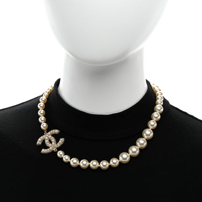 Chanel Pearl CC 100th Anniversary Necklace Light Gold 2 of 6