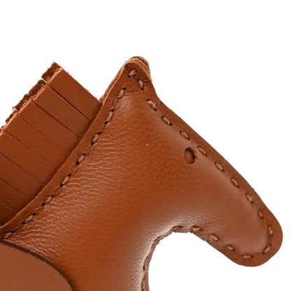 Hermes Milo Lambskin Swift Grigri Rodeo Pegase Horse Bag Charm PM Gold 5 of 6