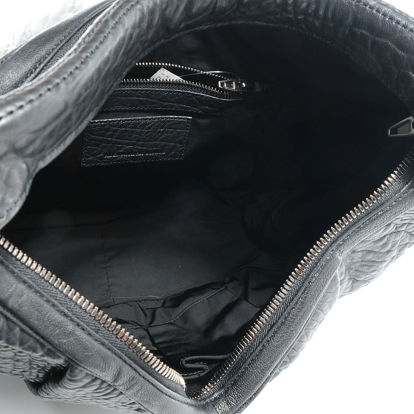 Pebbled Leather Morgan Hobo Black