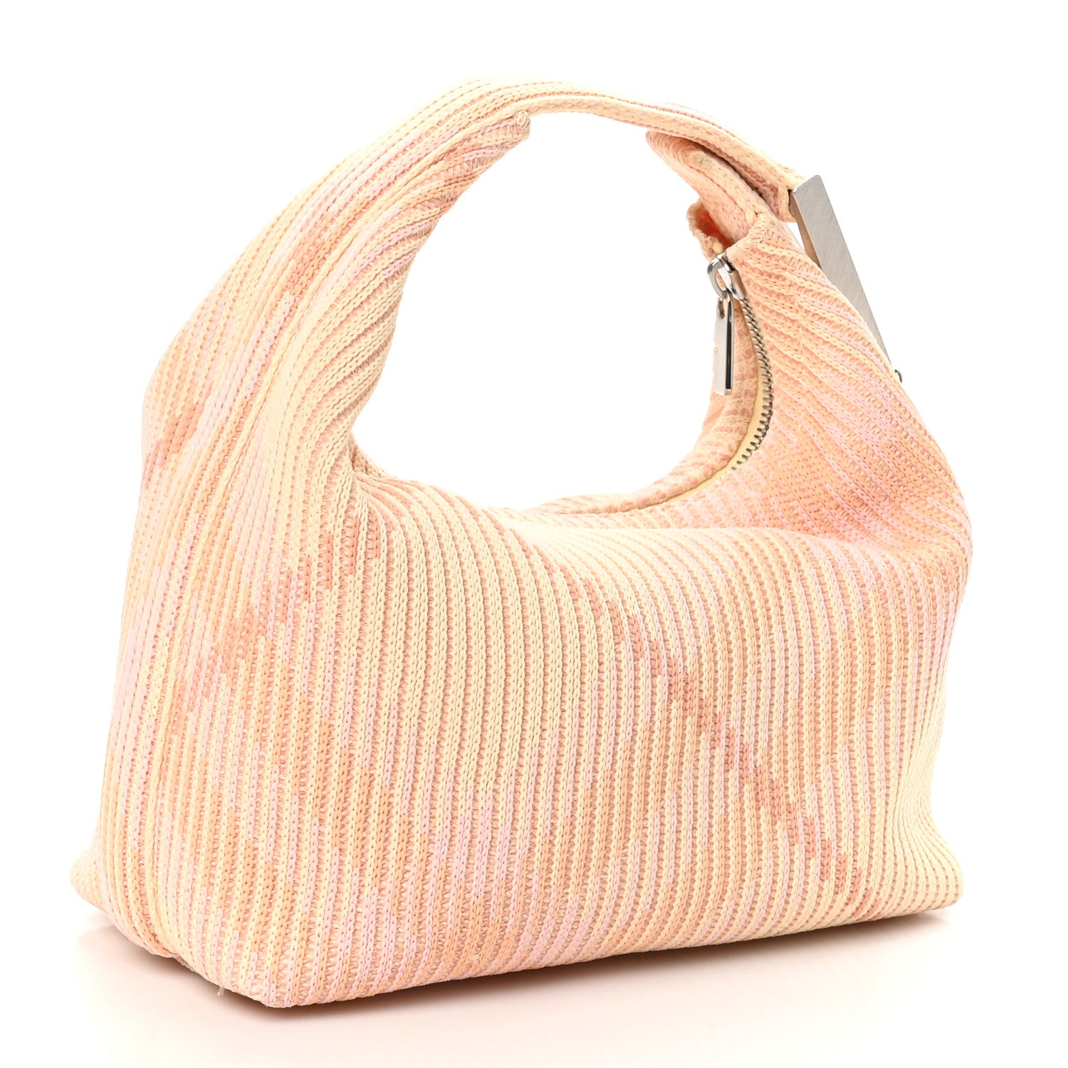 Burberry Canvas Knitted Check Mini Peg Duffle Bag Sherbert 3 of 10