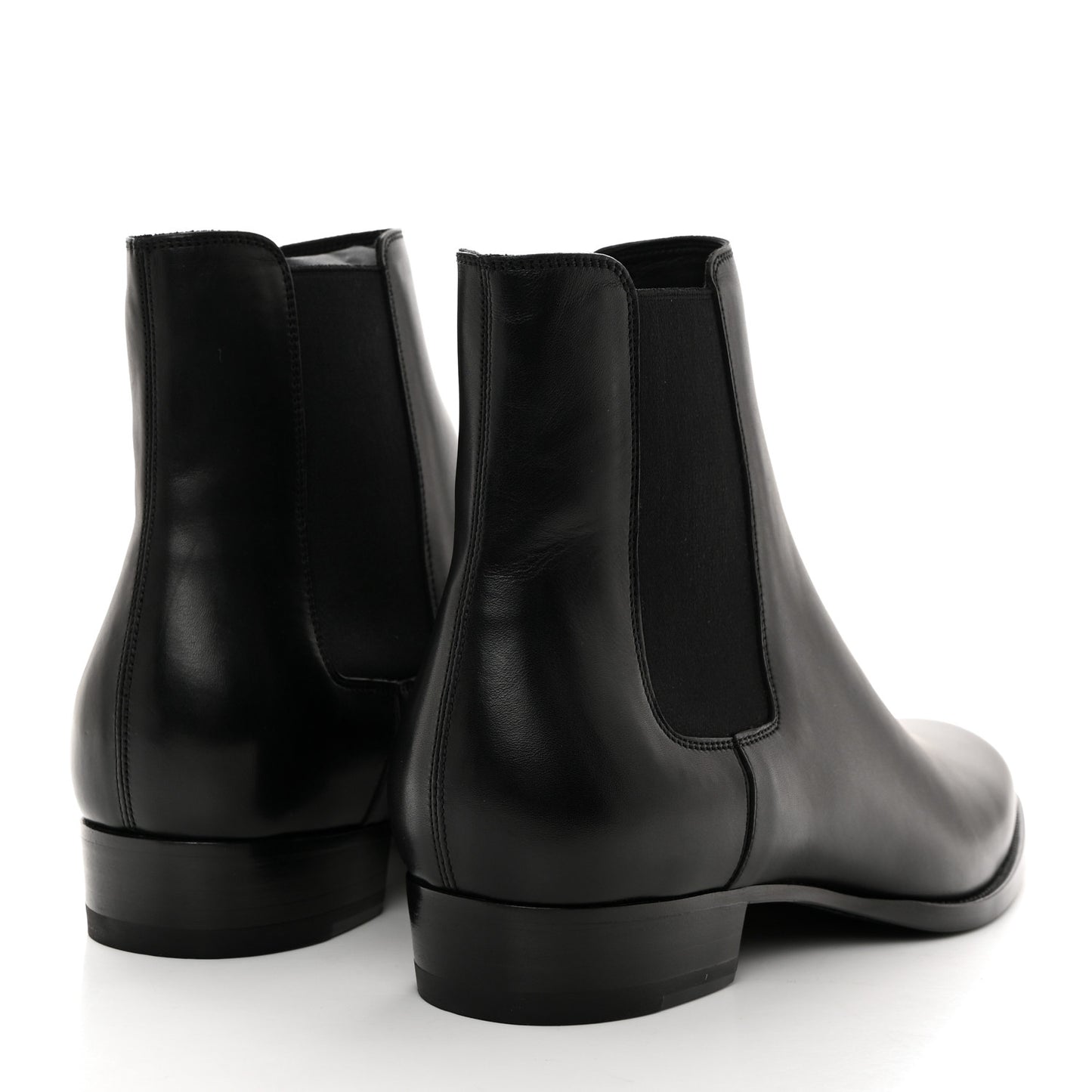 Calfskin Mens Wyatt Chelsea Boots 44 Black