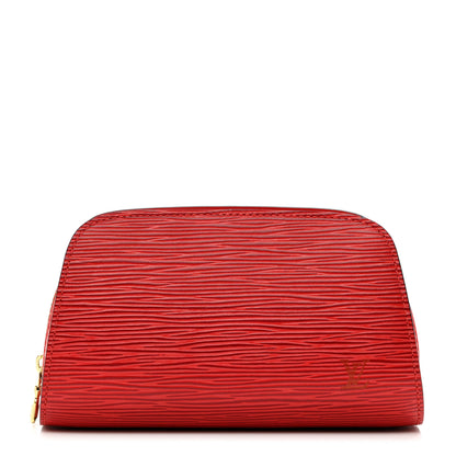 Louis Vuitton Epi Dauphine 17 Cosmetic Pouch Castillan Red 1 of 6