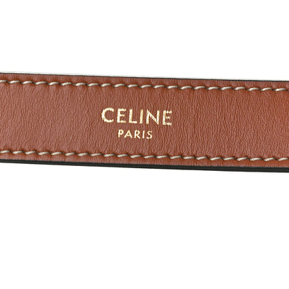 Celine Triomphe Canvas Calfskin Ava Shoulder Bag Tan 7 of 10