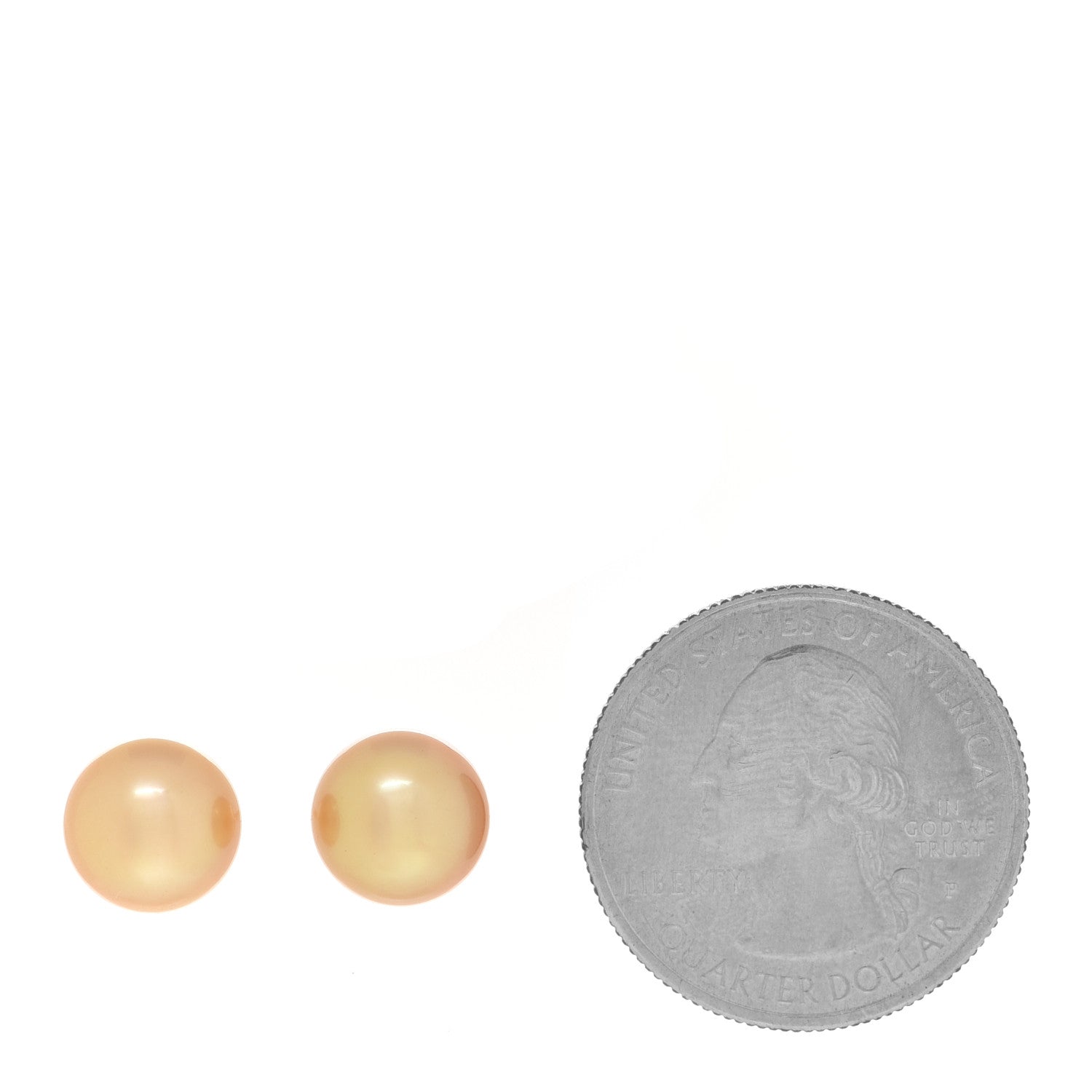 Mikimoto 18K Yellow Gold Golden South Sea Pearl 9mm Stud Earrings 2 of 5