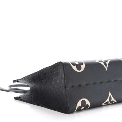 Louis Vuitton Empreinte Monogram Giant Crafty Onthego GM Black Creme 9 of 11