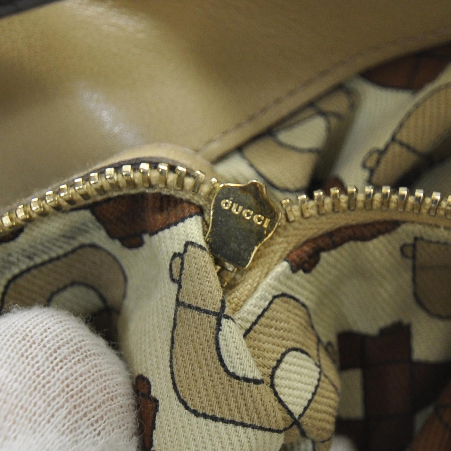 Guccissima Britt Shoulder Bag Beige