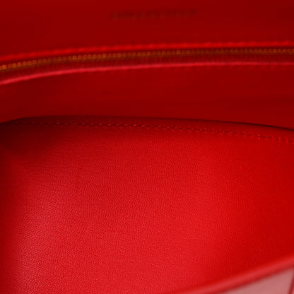 Balenciaga Shiny Box Calfskin Small Hourglass Top Handle Bag Bright Red 5 of 8