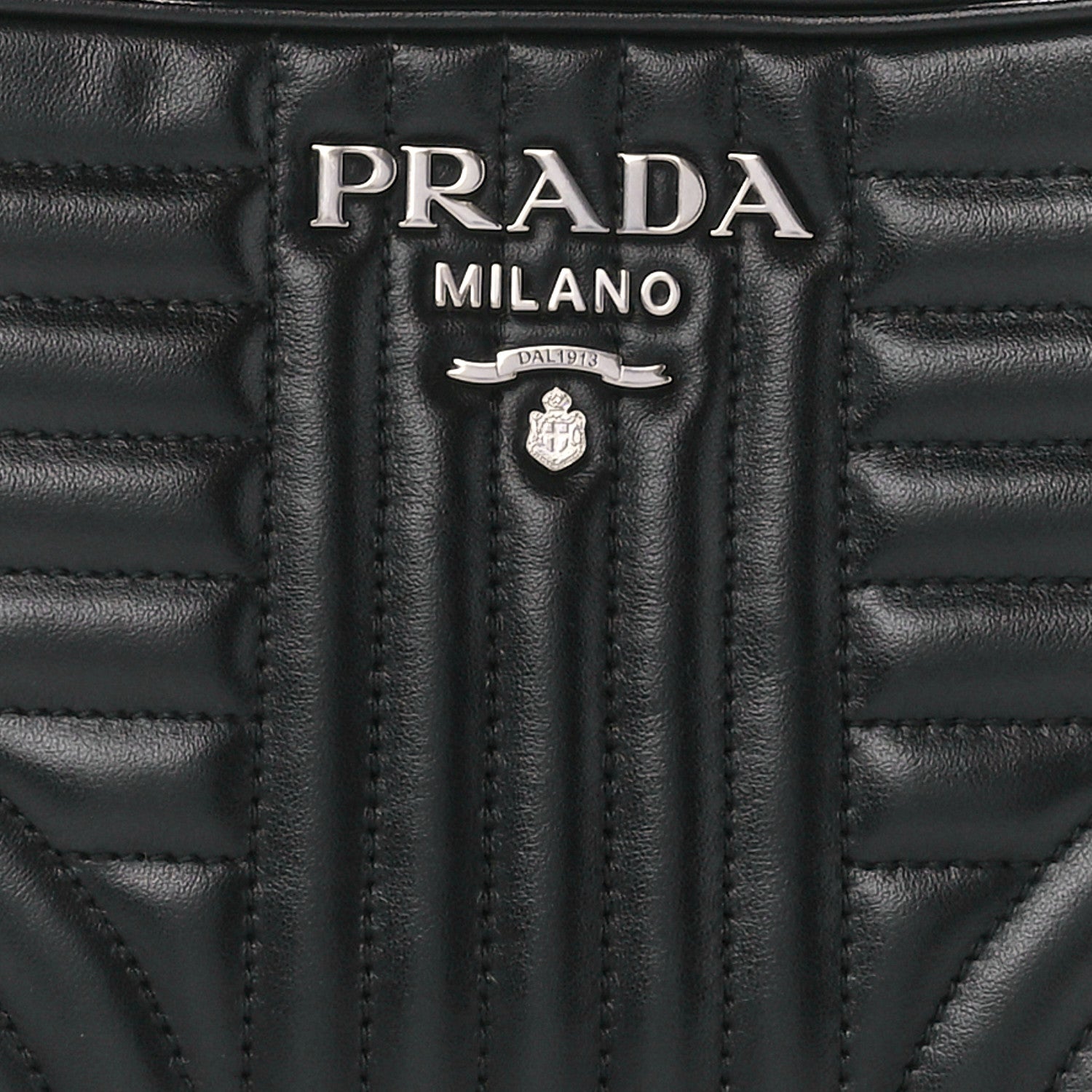 Prada Soft Calfskin Diagramme Camera Bag Black 8 of 10