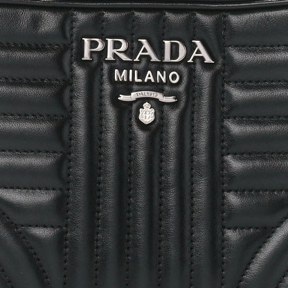Prada Soft Calfskin Diagramme Camera Bag Black 8 of 10