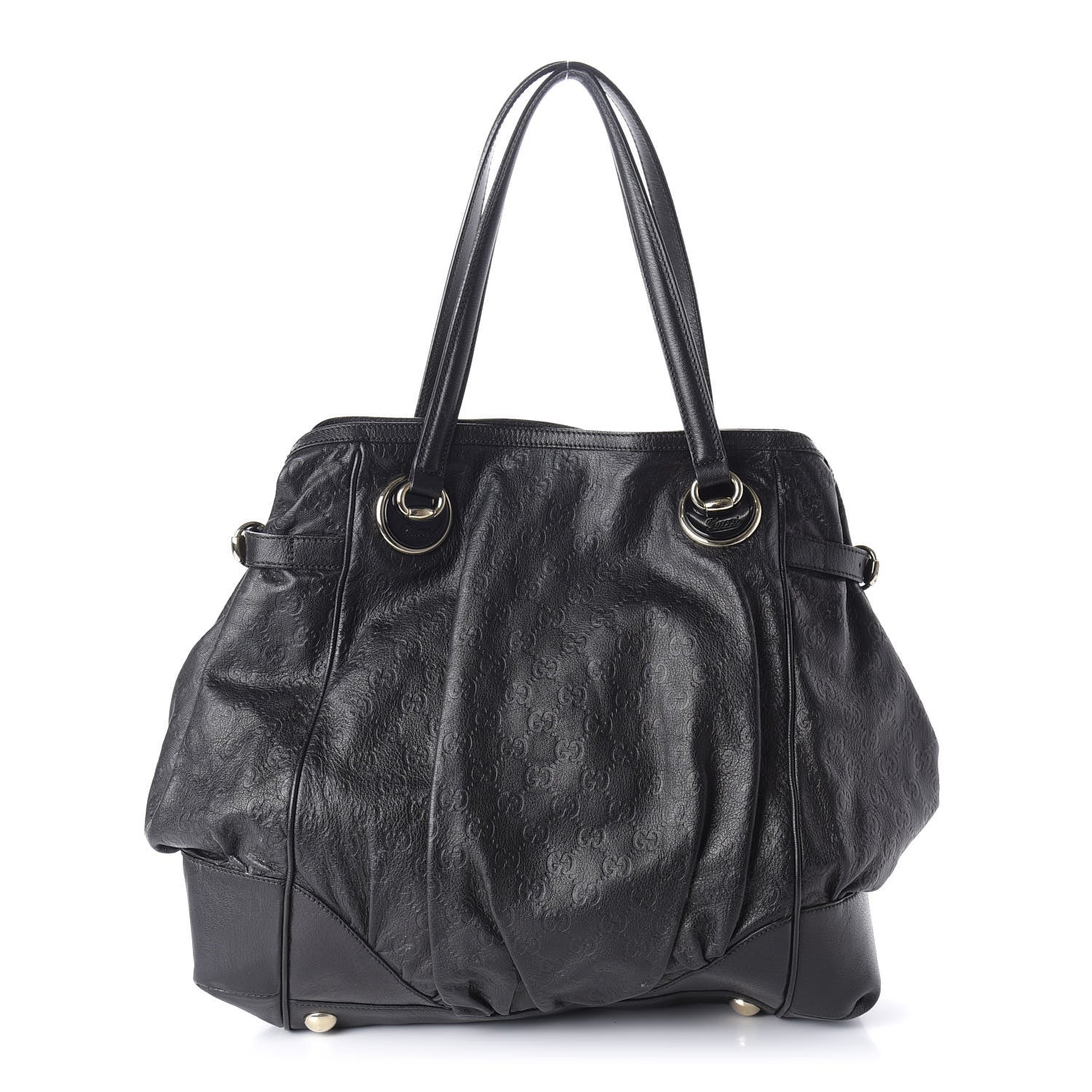 Gucci Guccissima Large Full Moon Tote Black 1 of 12