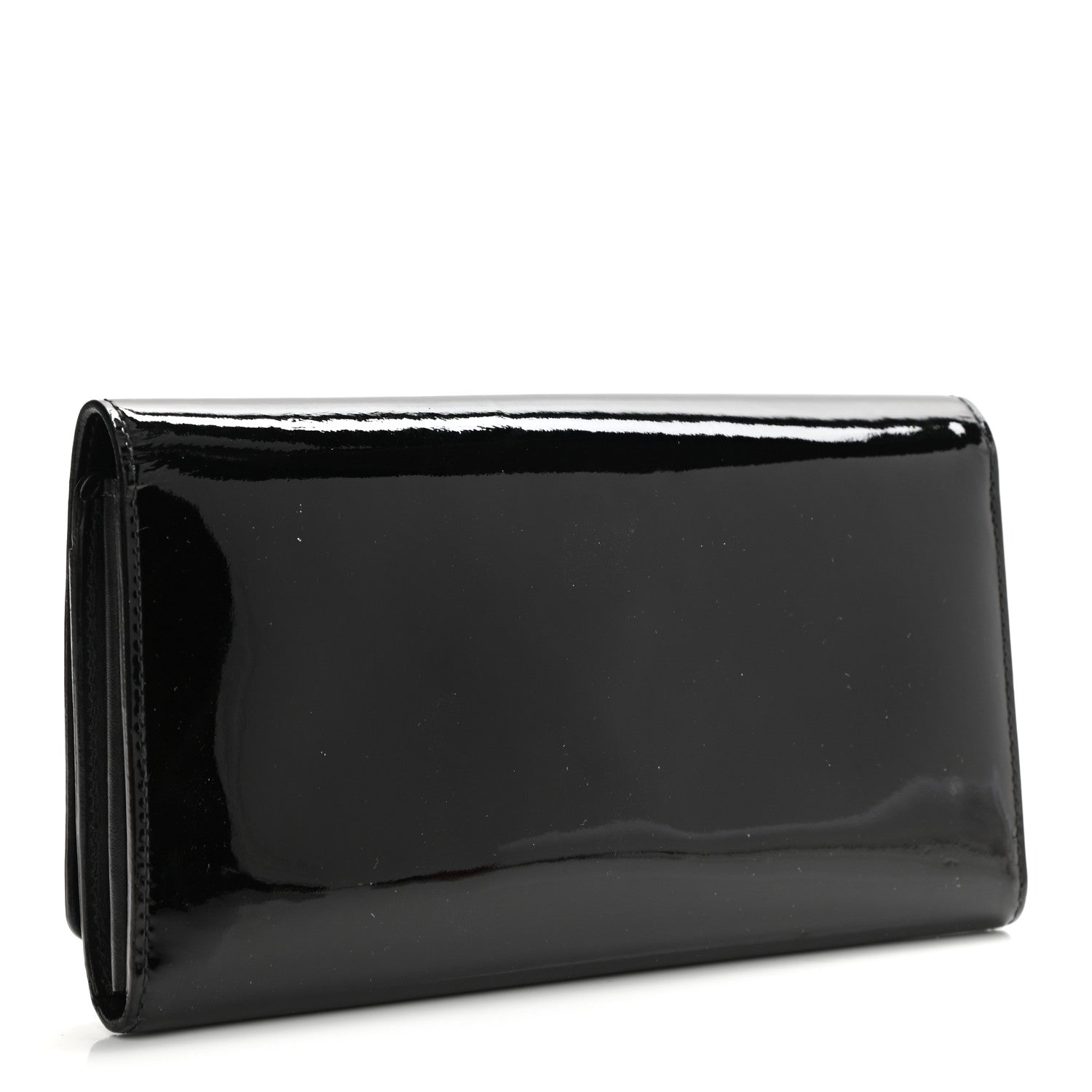 Louis Vuitton Patent Louise Clutch Black 3 of 6