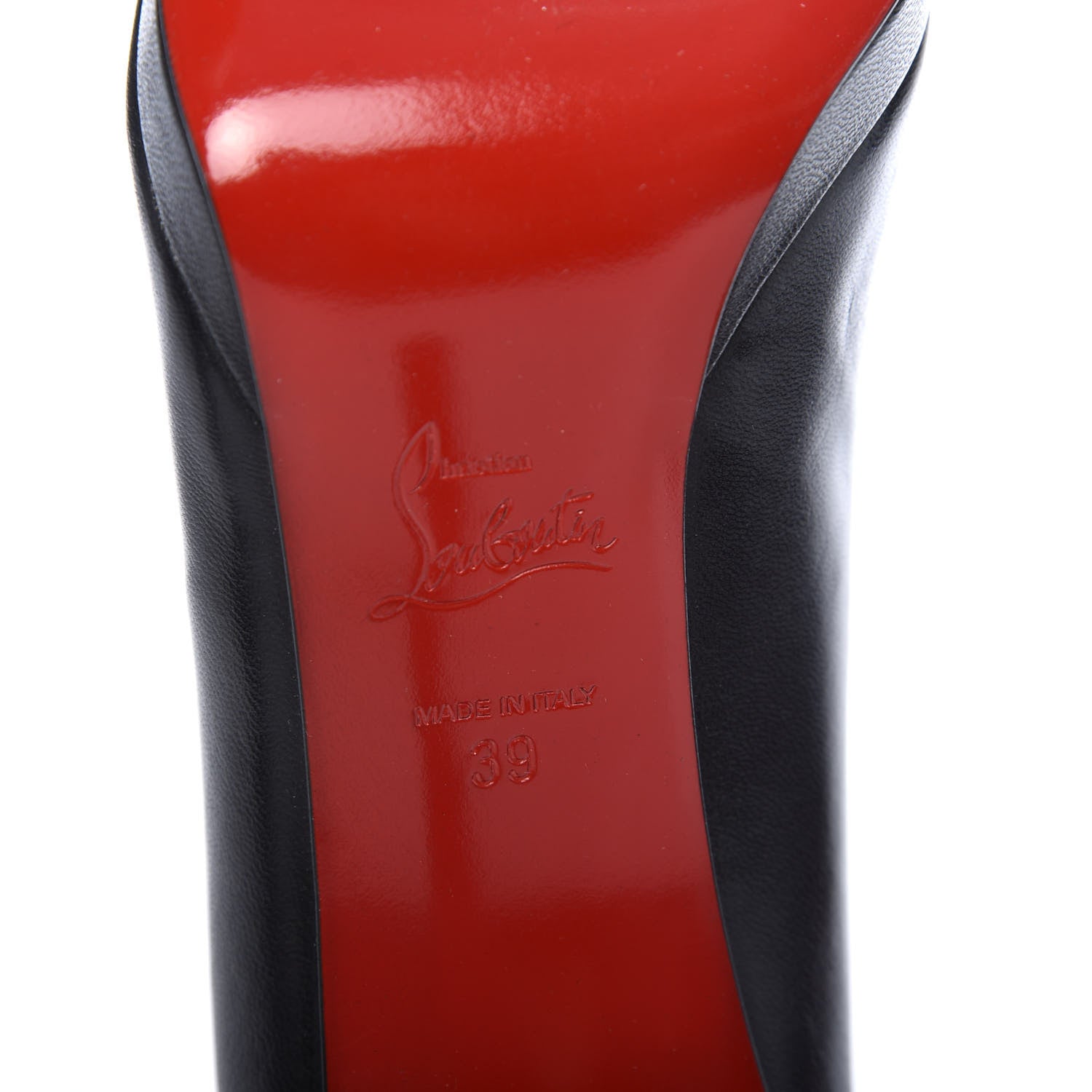 Christian Louboutin Shiny Nappa Pigalle Plato 100 Pumps 39 Black 6 of 7