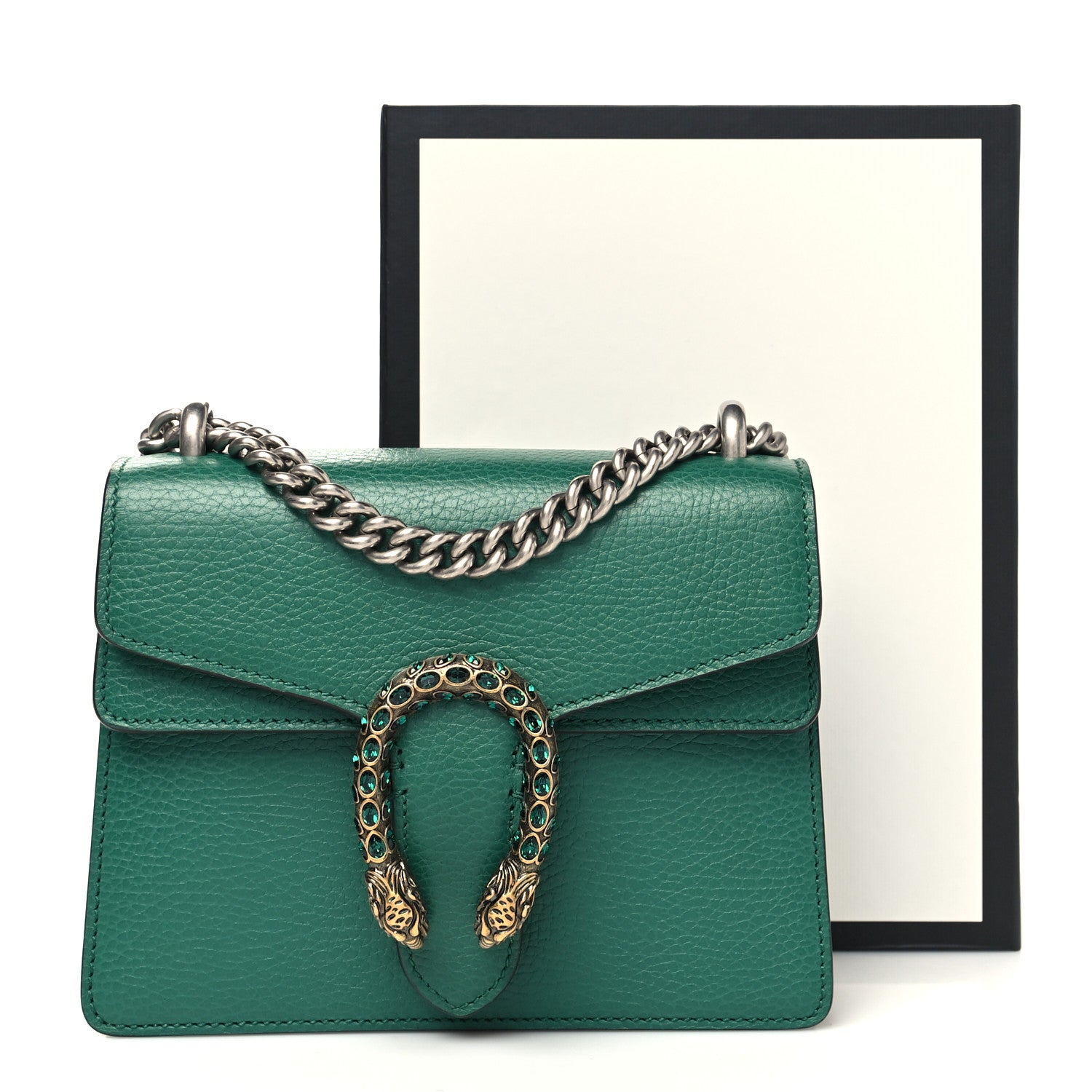 Gucci Calfskin Mini Dionysus Shoulder Bag Emerald 13 of 13