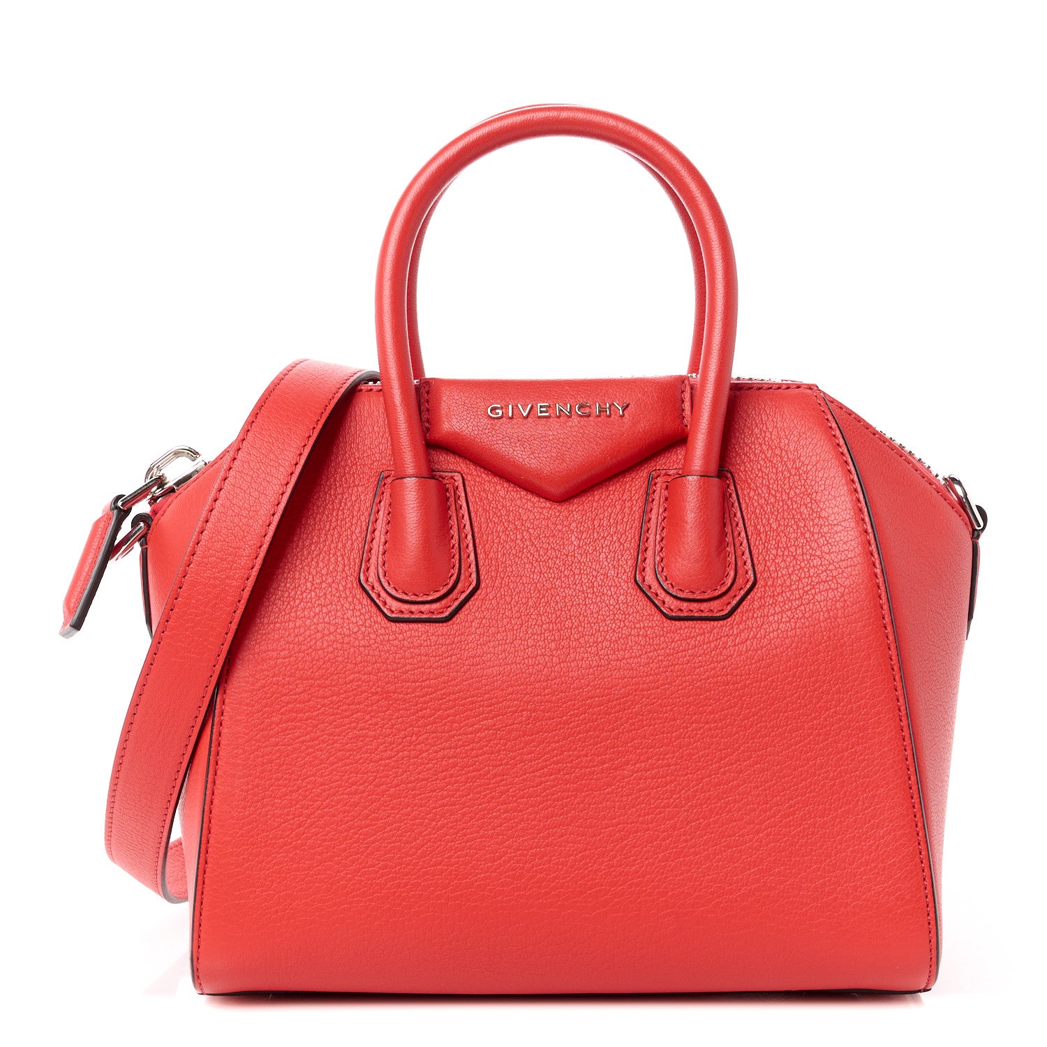 Givenchy Sugar Goatskin Mini Antigona Rouge Clair 1 of 10