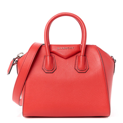 Givenchy Sugar Goatskin Mini Antigona Rouge Clair 1 of 10
