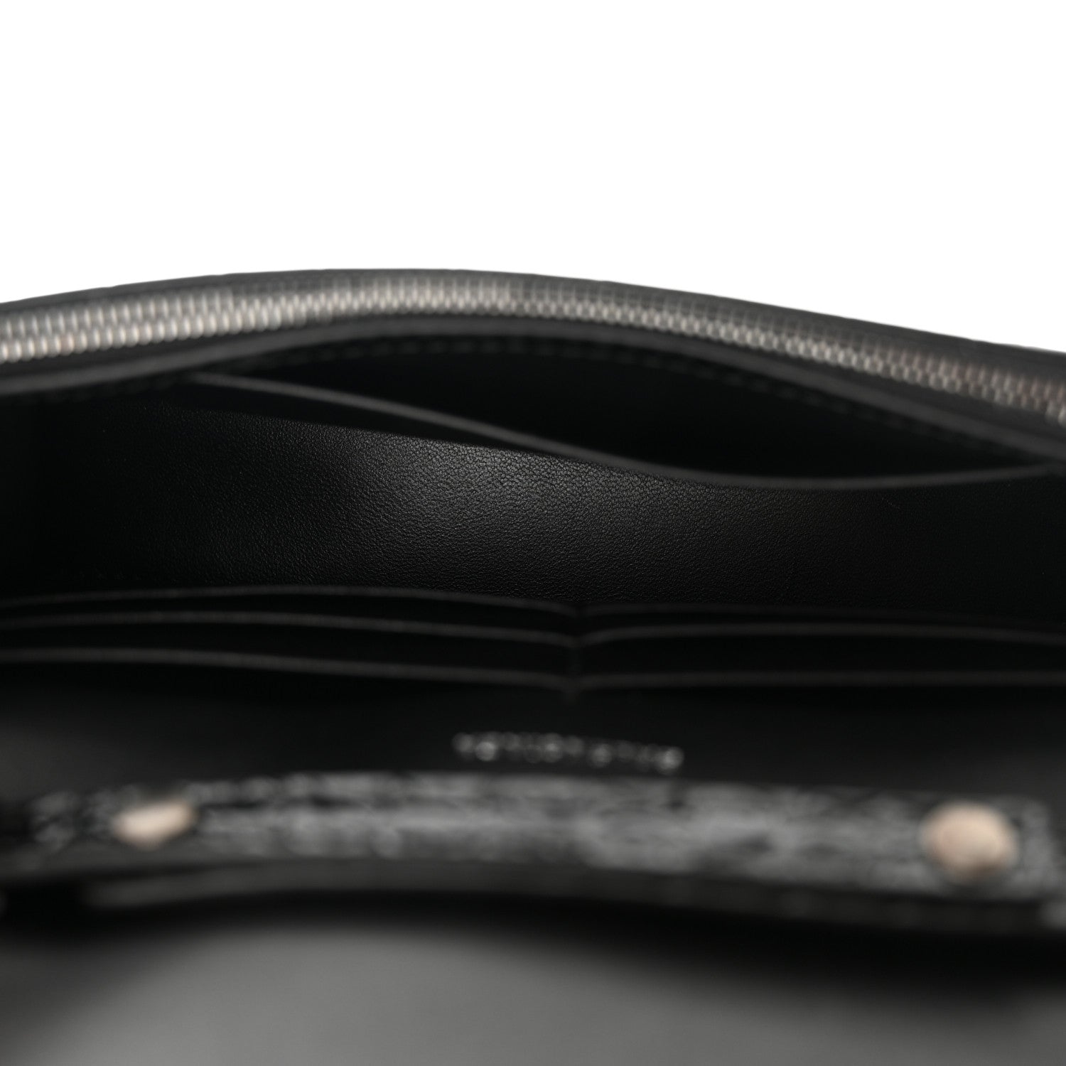 Balenciaga Shiny Calfskin Monochrome Crocodile Embossed Hourglass Chain Bag Black 5 of 9