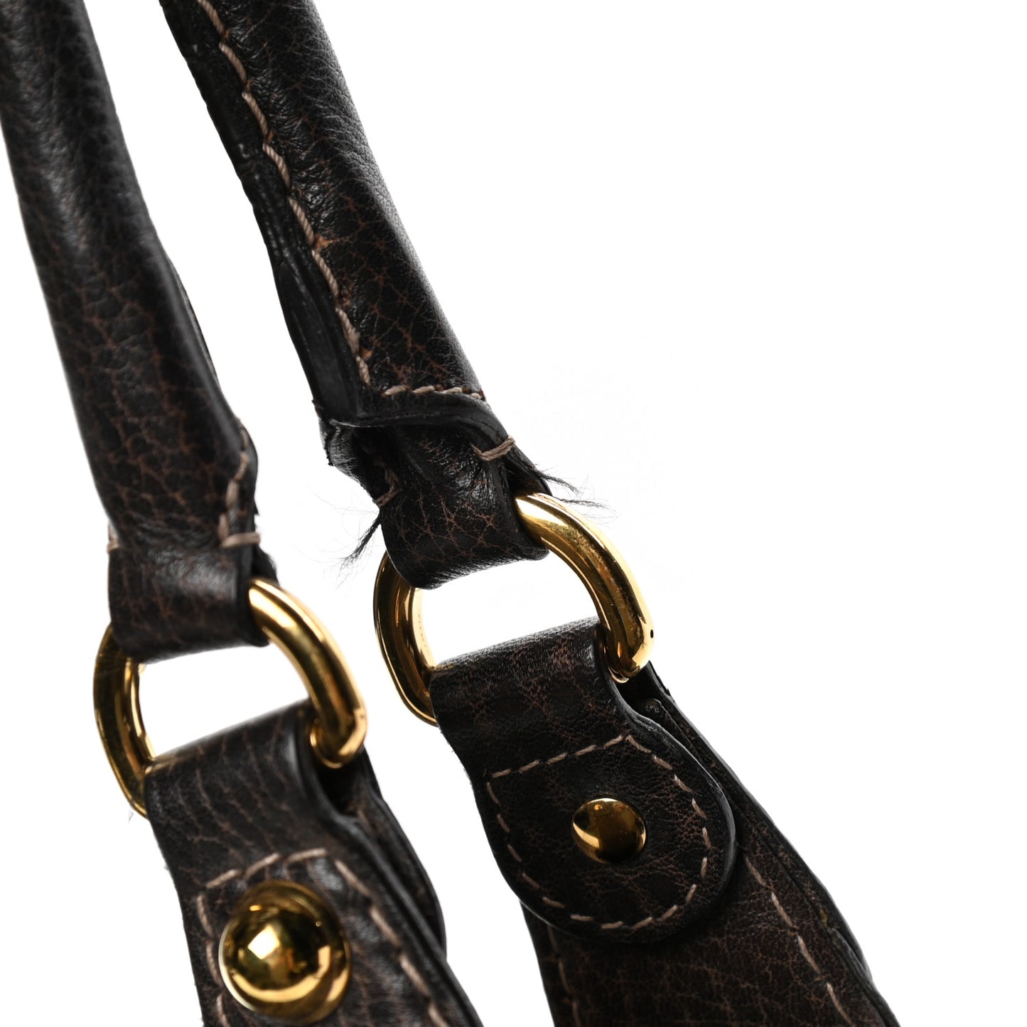 Guccissima Large New Pelham Shoulder Bag Dark Brown