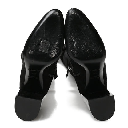 Hermes Velvet Goatskin Betty 60 Boots 36.5 Black 5 of 8