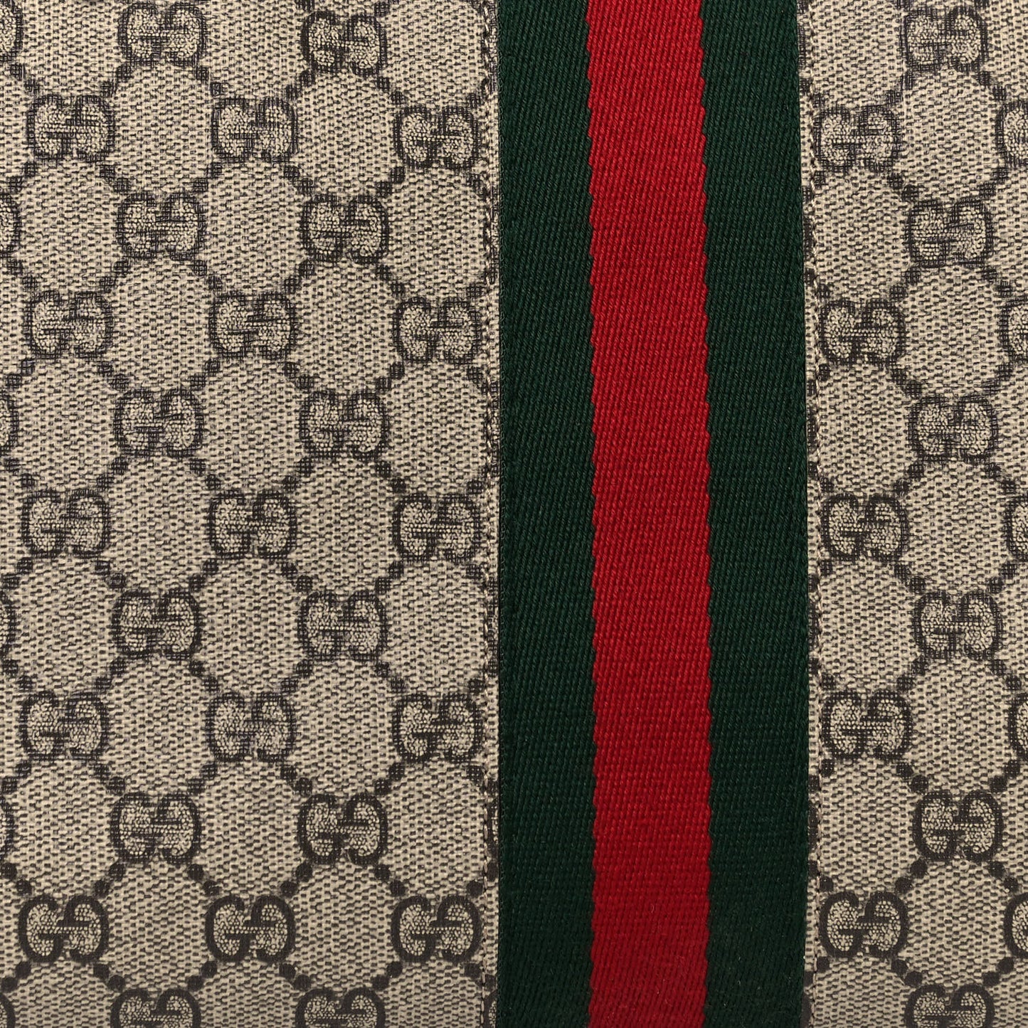 GG Supreme Monogram Medium Ophidia Shopping Tote Brown