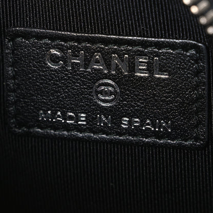 Chanel Iridescent Caviar Quilted Zip Around Classic Coin Purse Black 6 of 7