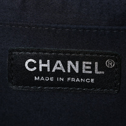 Chanel Denim Tweed Patchwork Jumbo Single Flap Multicolor 5 of 9