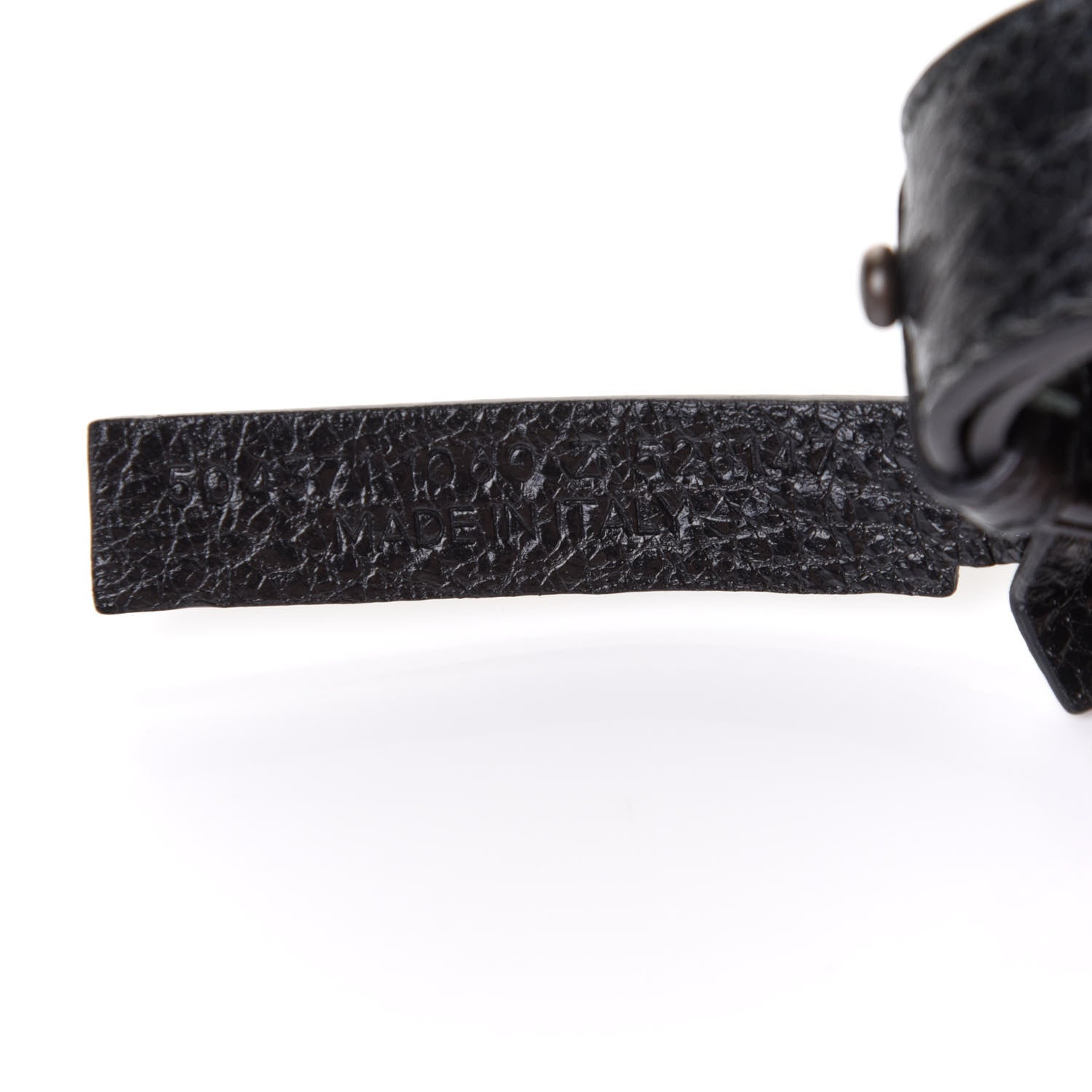 Balenciaga Agneau Classic Hardware Logo Shoulder Strap Black 5 of 5