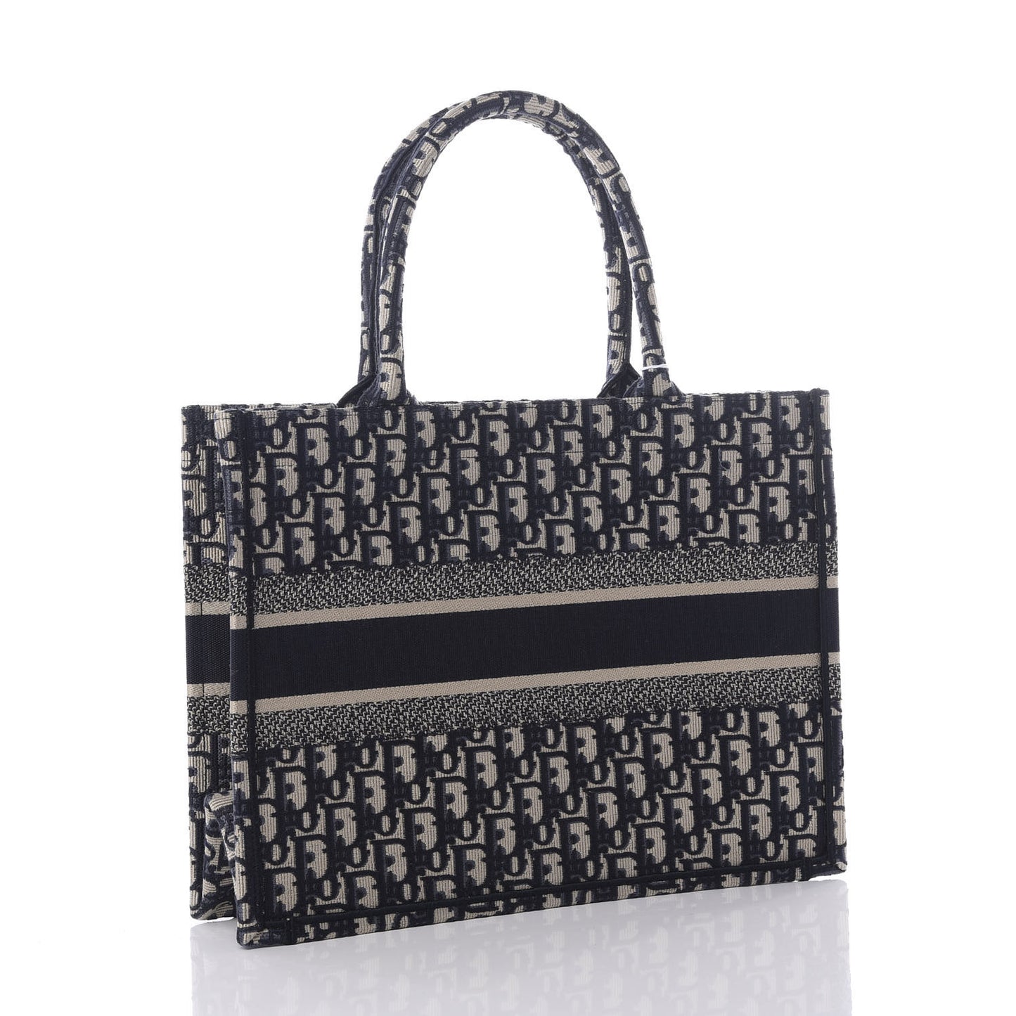 Oblique Medium Book Tote Blue Multicolor