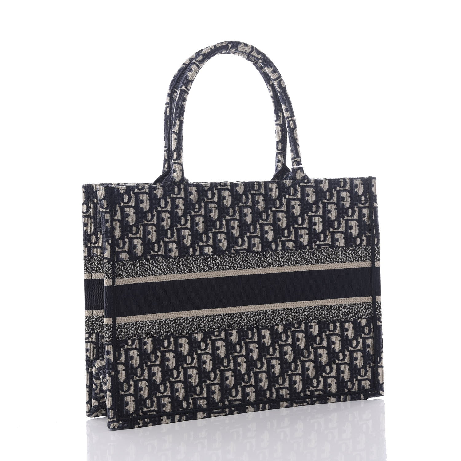 Christian Dior Oblique Medium Book Tote Blue Multicolor 2 of 10