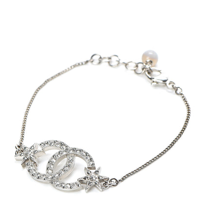 Chanel Crystal CC Star Bracelet Silver 1 of 5