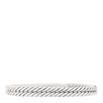 David Yurman Sterling Silver 10mm Single Loop Labyrinth Bracelet 2 of 3