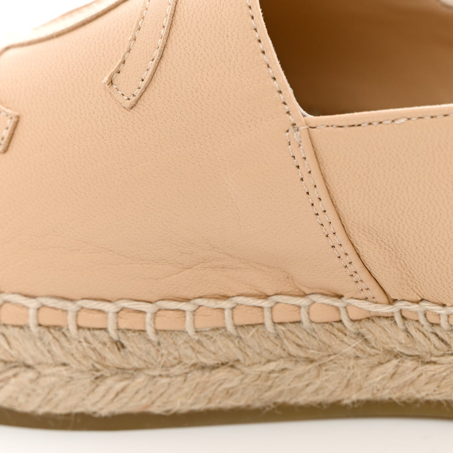 Lambskin CC Espadrilles 37 Beige Black