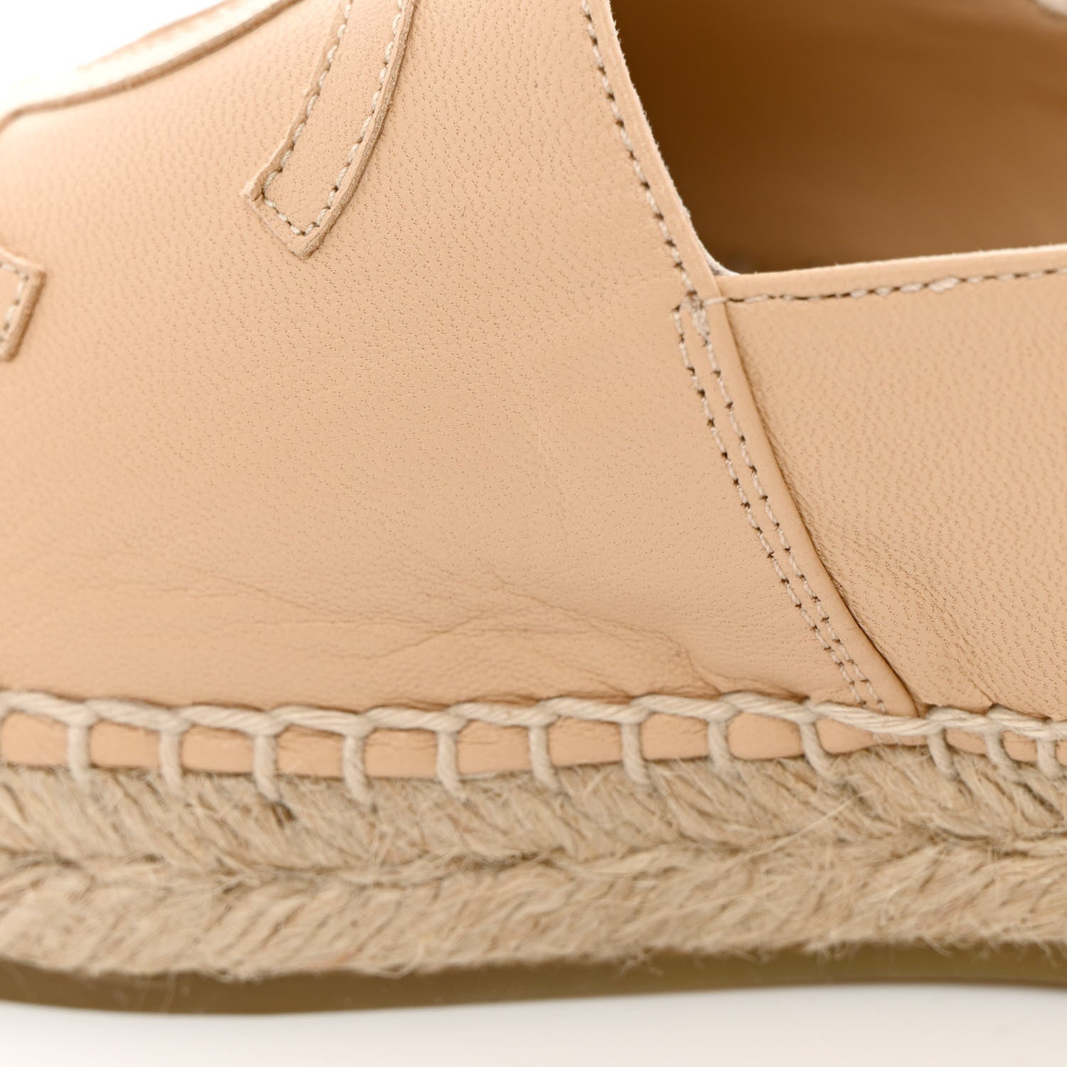 Chanel Lambskin CC Espadrilles 37 Beige Black 12 of 14