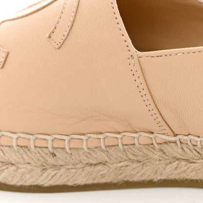 Chanel Lambskin CC Espadrilles 37 Beige Black 12 of 14