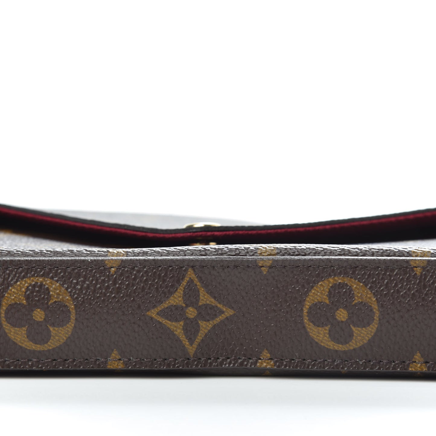 Monogram Pochette Felicie Chain Wallet Fuchsia