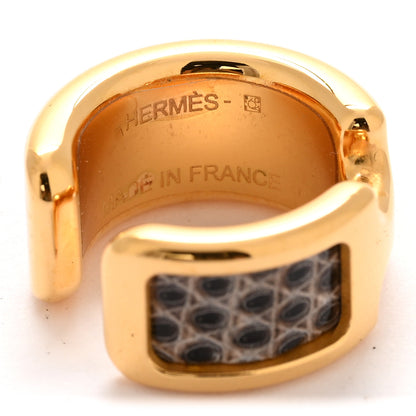 Hermes Lizard Olympe Ear Cuff PM Ombre 3 of 3