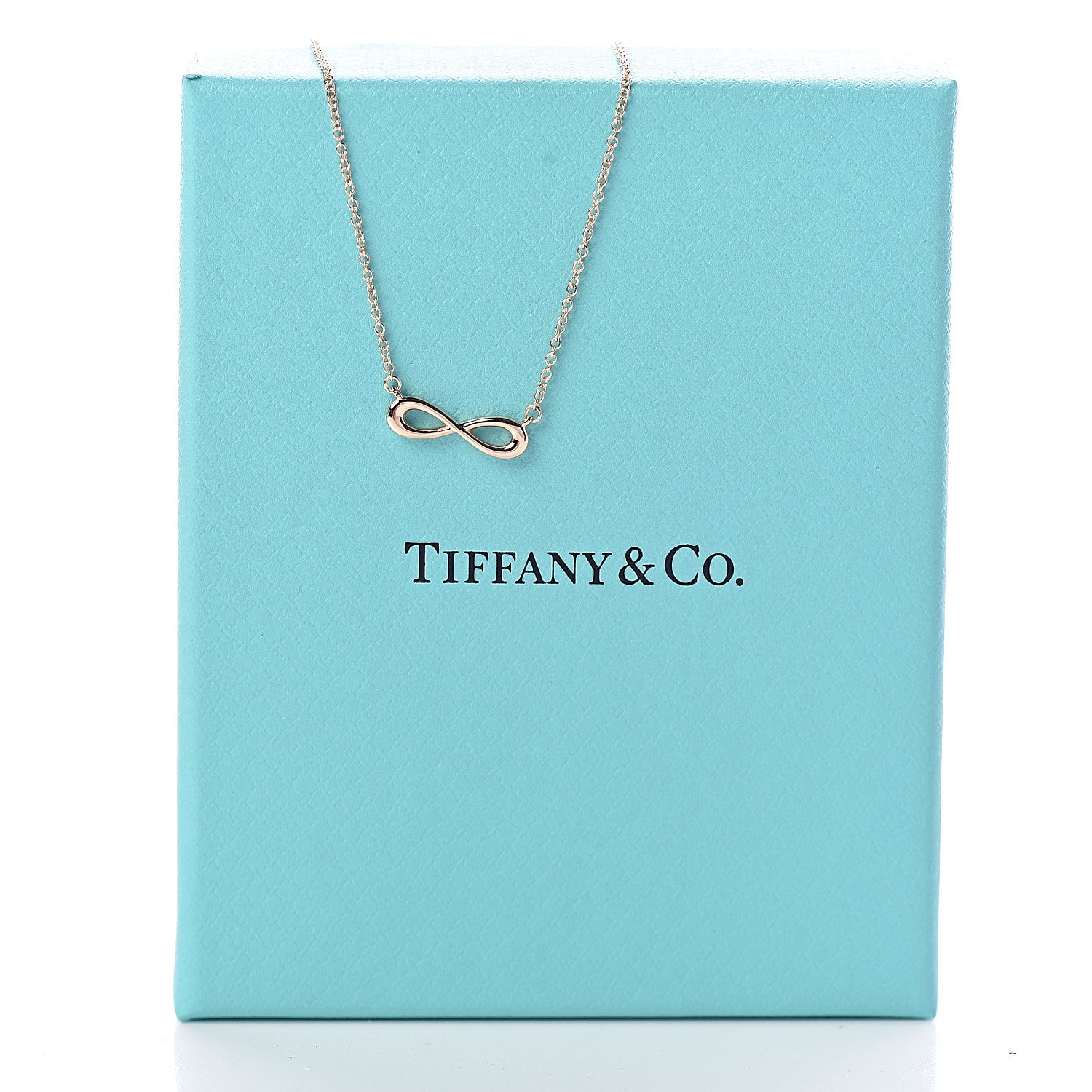 Tiffany 18K Rose Gold Infinity Pendant Necklace 6 of 6
