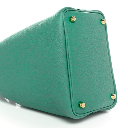 Hermes Taurillon Clemence Picotin Lock 18 PM Vert Jade 9 of 11