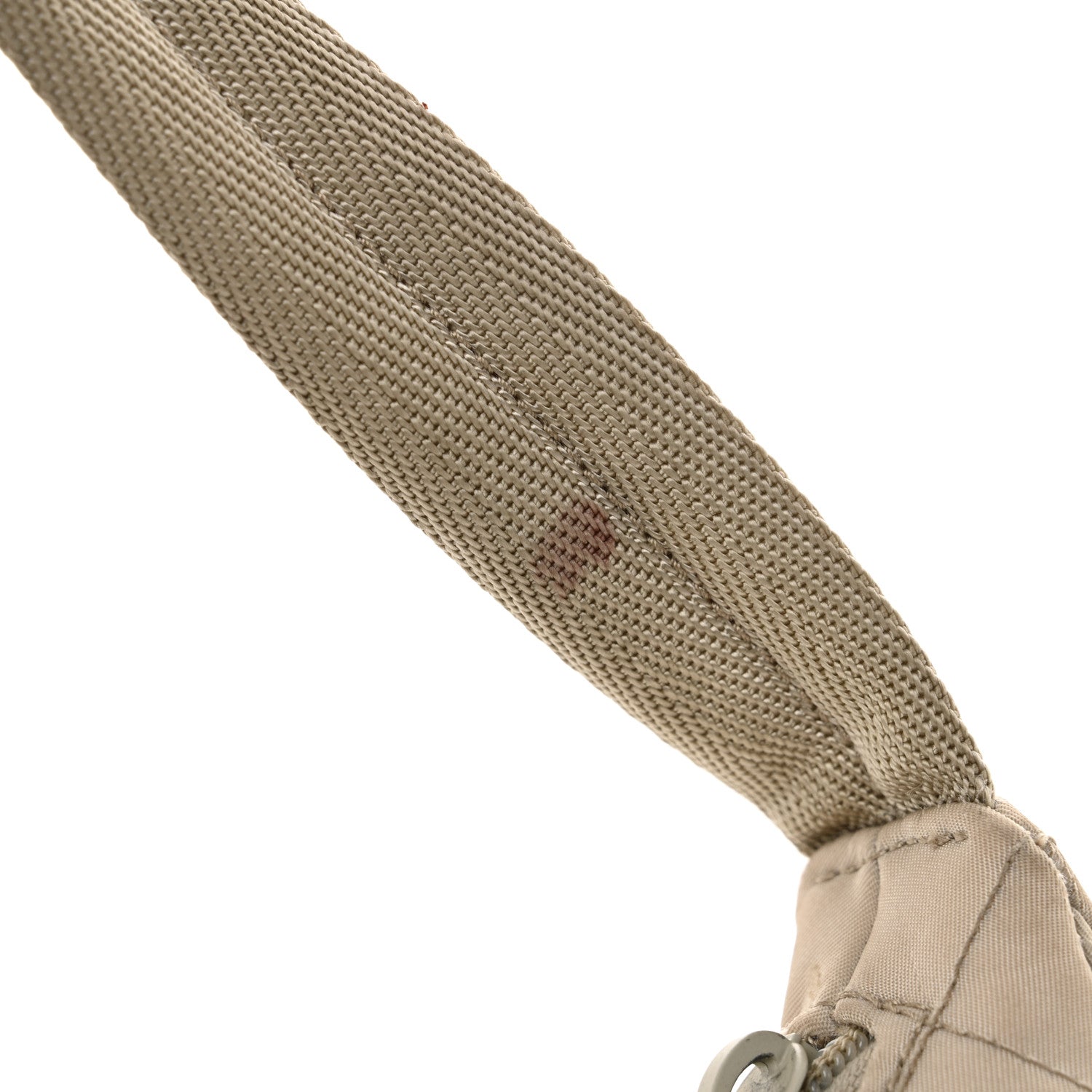Prada Tessuto Nylon Stitched Shoulder Bag Pomice 12 of 13
