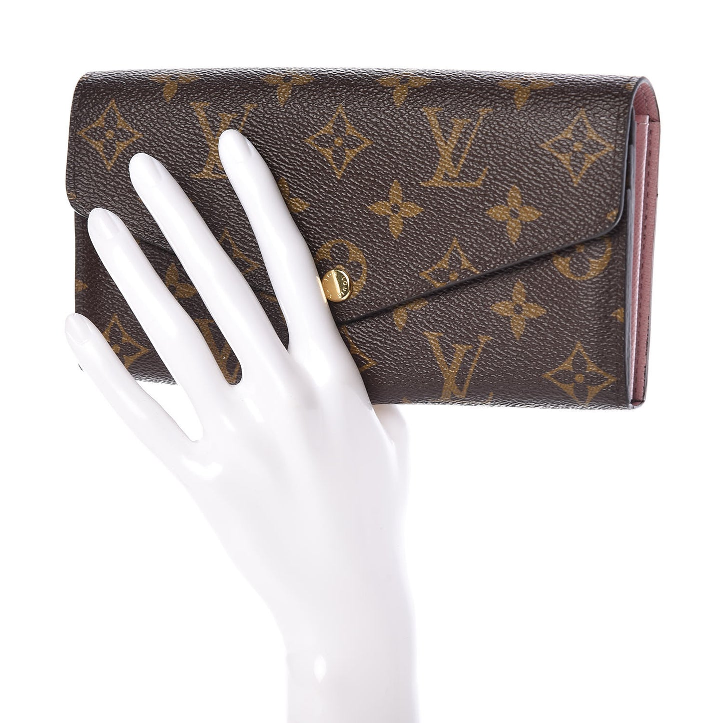 Monogram Sarah Wallet NM Rose Ballerine