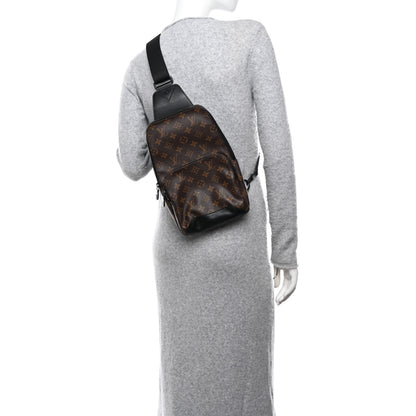 Louis Vuitton Monogram Macassar Avenue Sling Bag 3 of 9