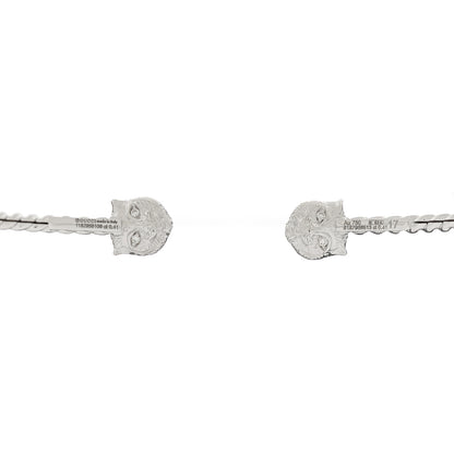Gucci 18K White Gold Diamond Marche des Merveilles Feline Cuff Bracelet 3 of 4