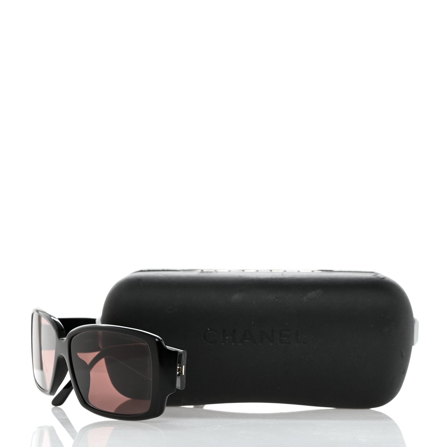 Crystal Baguette Prescription CC Sunglasses 5114-B Black