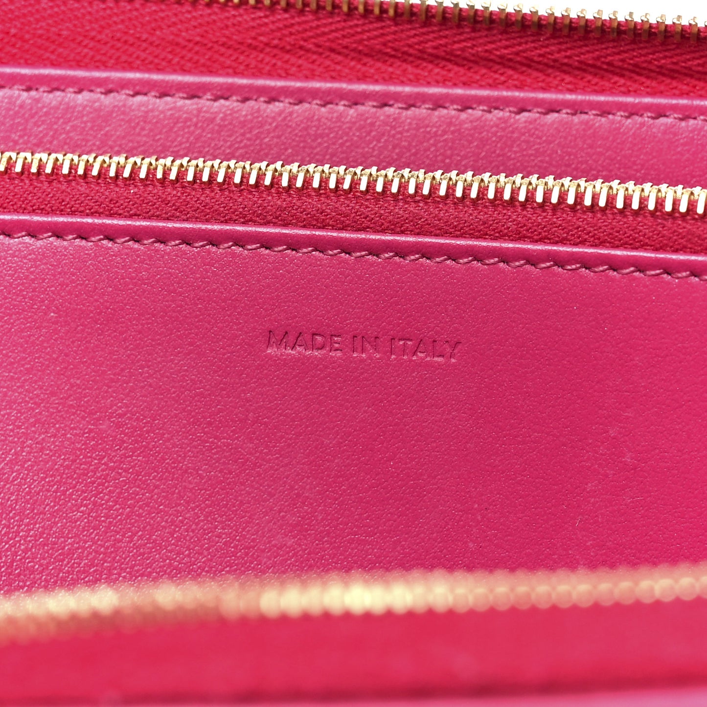 Grained Calfskin Large Zip Around Multifunction Wallet Pink