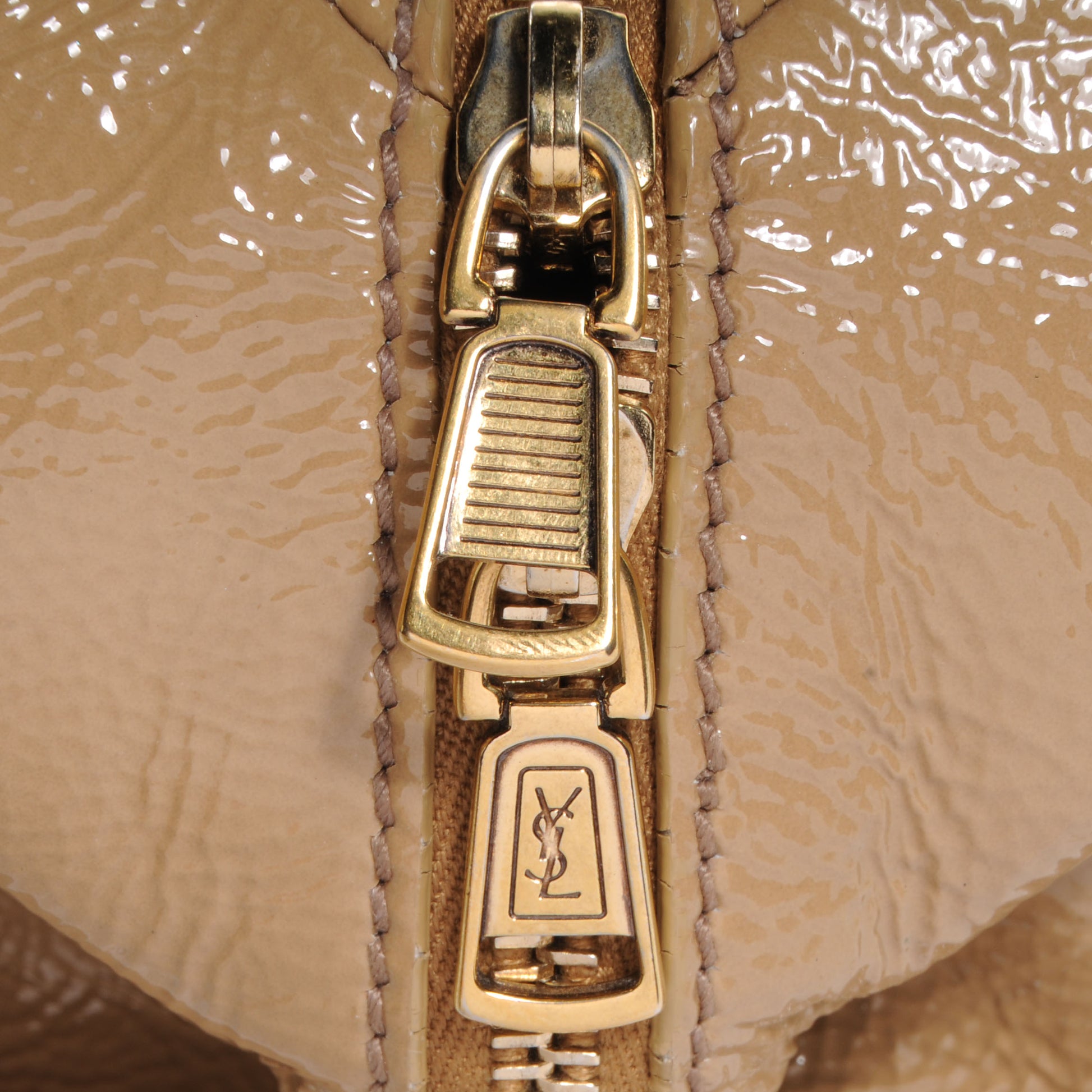Saint Laurent Patent Medium Easy Sac Y Camel 9 of 9