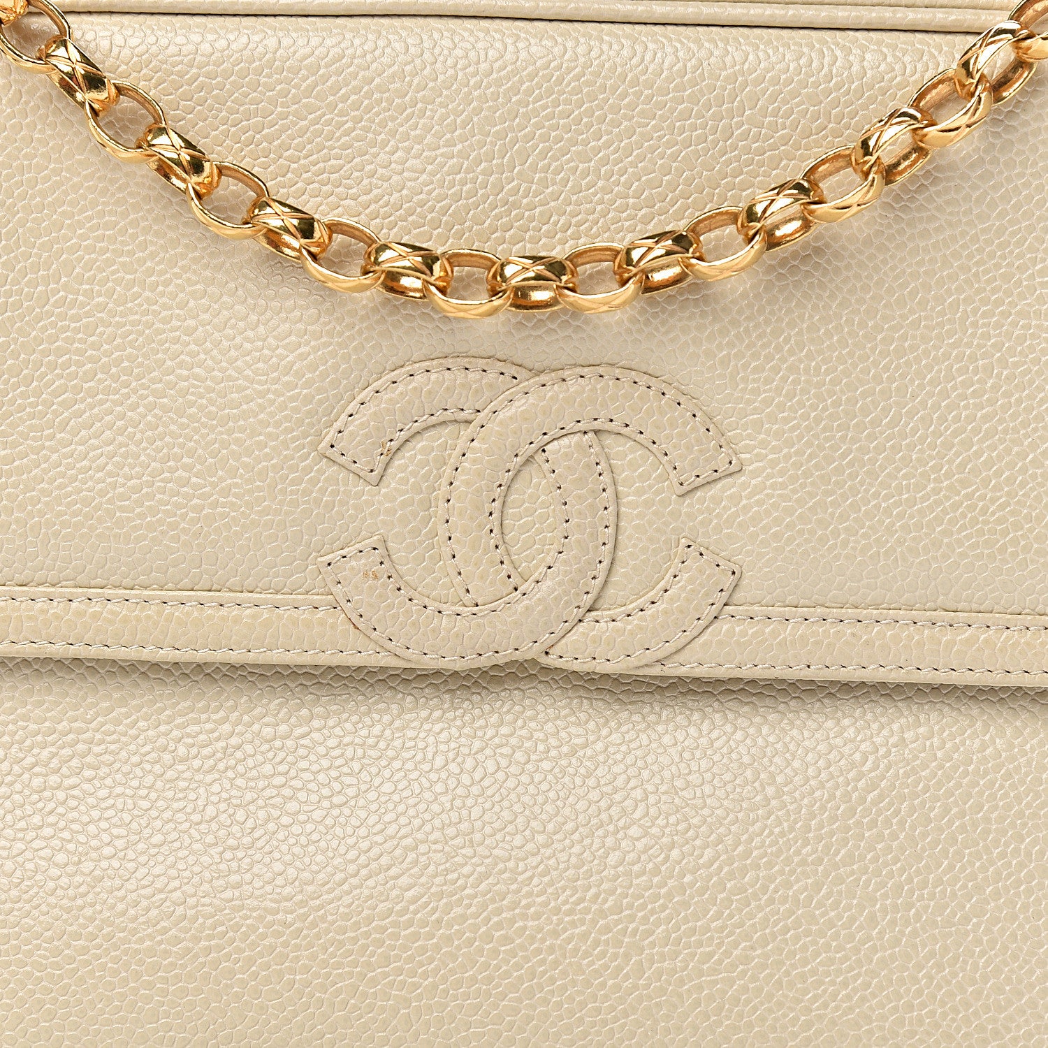 Chanel Caviar CC Camera Case Beige 14 of 14