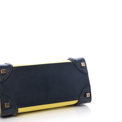 Celine Nubuck Grained Calfskin Micro Tri-Color Luggage Fluo Yellow 9 of 9