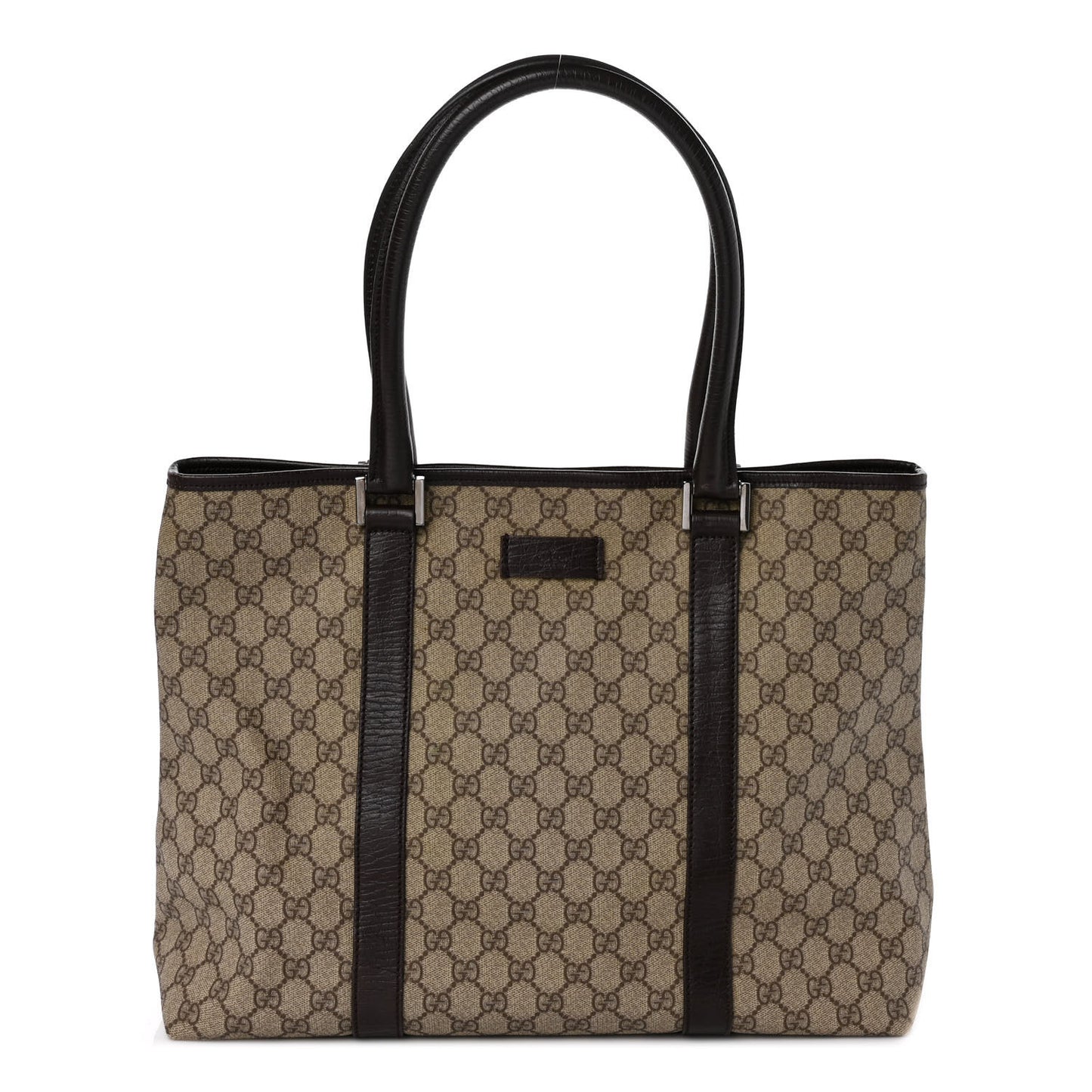 GG Plus Monogram Medium Joy Tote Dark Brown